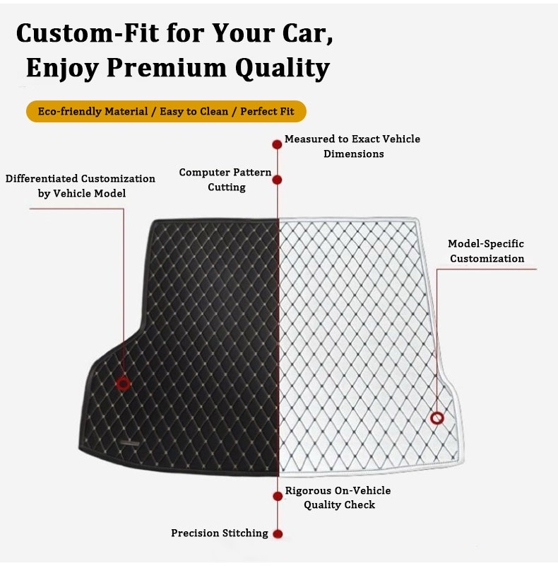 Car Rear Trunk Mats For BYD Se - Leather Cleaner Interior ulasan dan harga