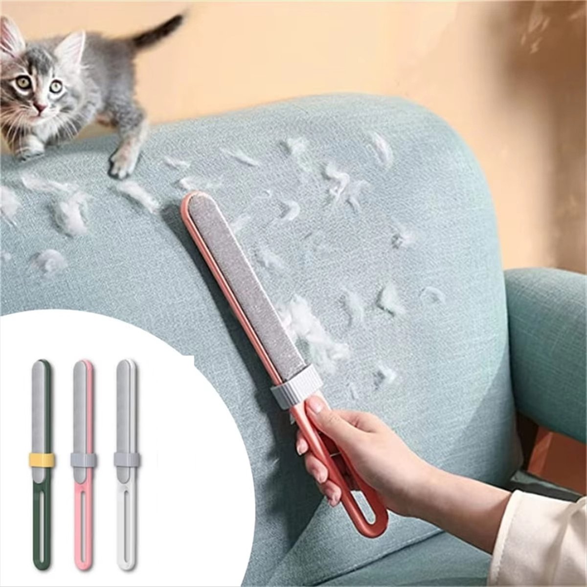 N14R Top Reusable Pet Hair Rem - Car Cleaning Brush ulasan dan harga