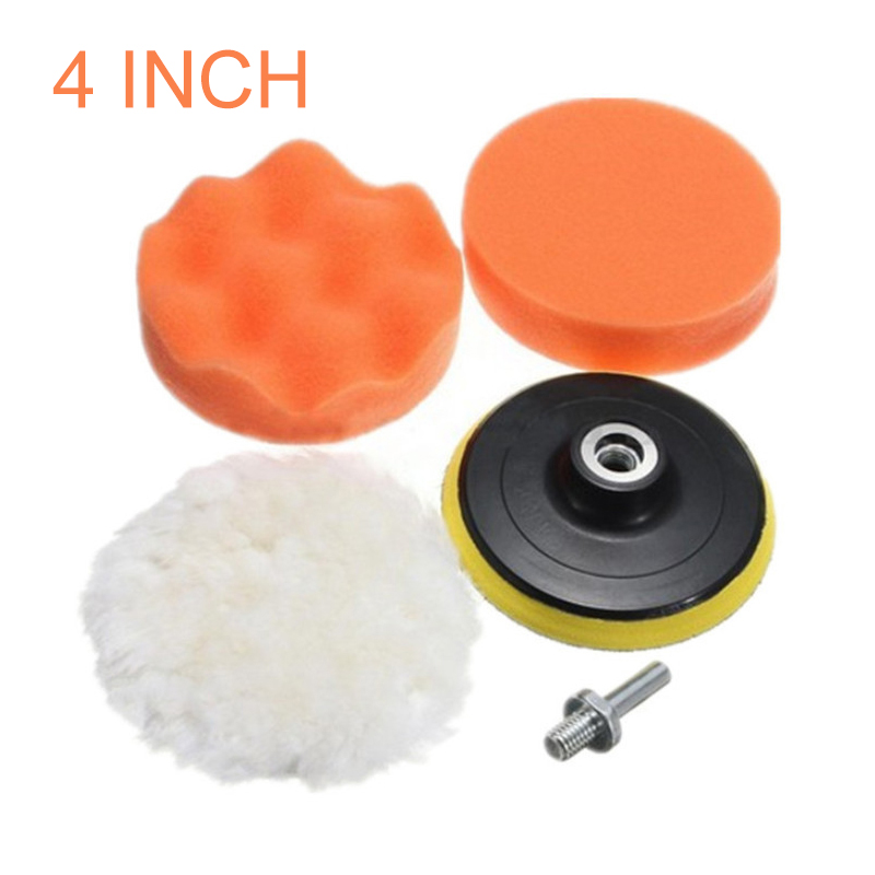 4pcs 4'' Car Polish Buffer Pad - Polish Pad Set Buffer ulasan dan harga