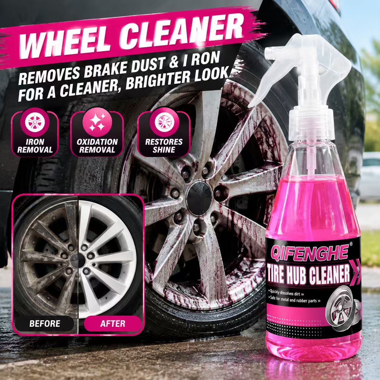 Powerful Wheel Cleaner Spray R - Wheel Cleaner Alloy ulasan dan harga
