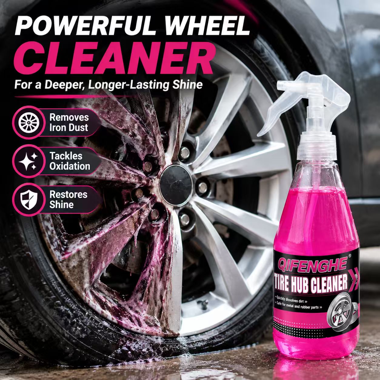 Powerful Wheel Cleaner Spray R - Wheel Cleaner Alloy ulasan dan harga