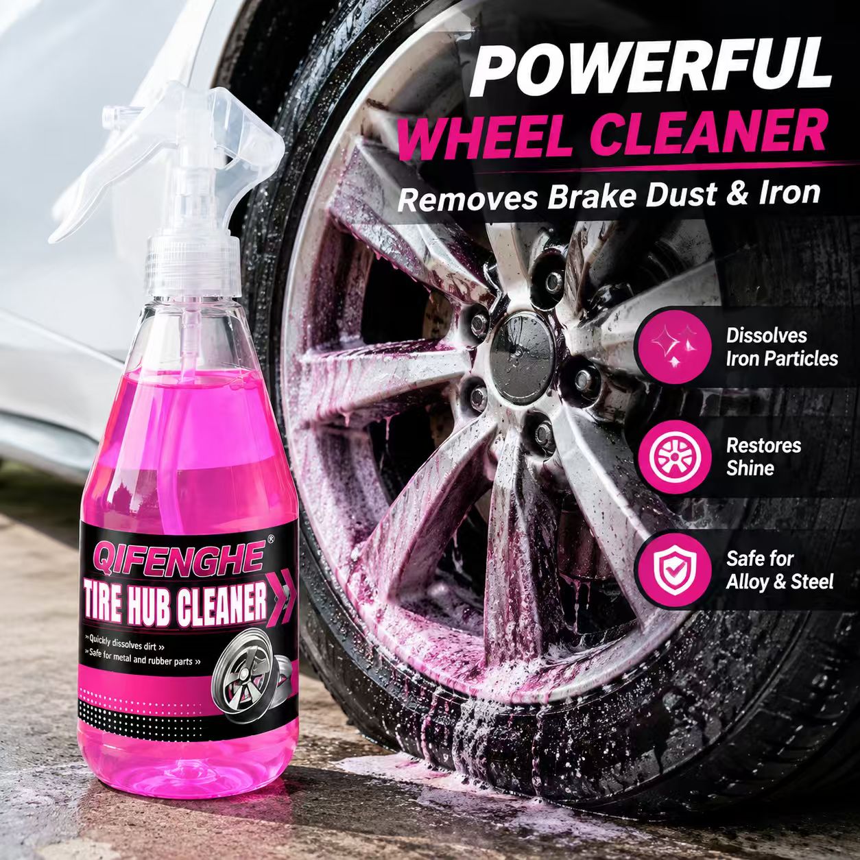 Powerful Wheel Cleaner Spray R - Wheel Cleaner Alloy ulasan dan harga