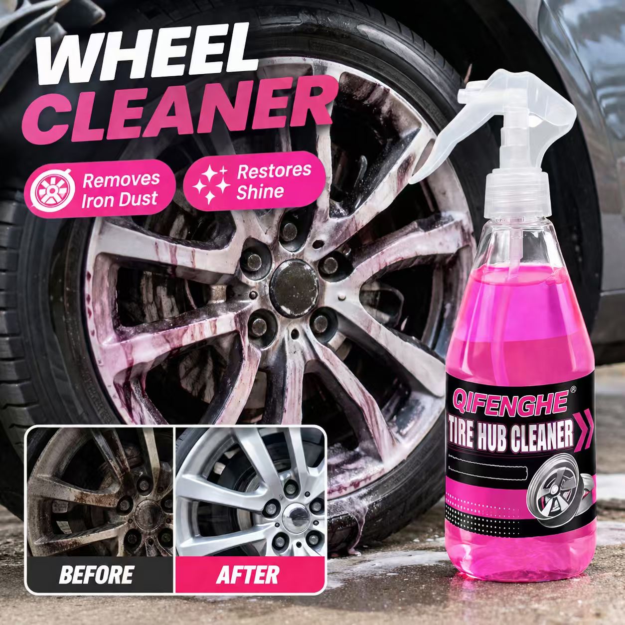 Powerful Wheel Cleaner Spray R - Wheel Cleaner Alloy ulasan dan harga